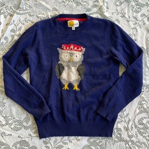Johnnie B Girl’s Christmas Owl Sweater size 11-12